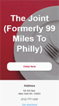 Mobile Screenshot of 99milestophillynewyork.com