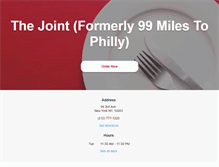 Tablet Screenshot of 99milestophillynewyork.com